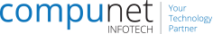 Logo of Compunet Infotech, featuring the text “compunet” in blue and “INFOTECH” in black, accompanied by the tagline “Your Technology Partner.”